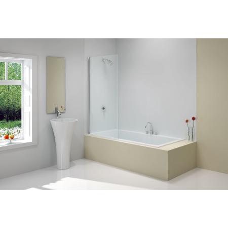 An image of Merlyn Ionic Fixed Square Bathscreen 800 x 1500mm MB0