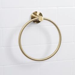 Bristan Round Towel Ring Brushed Brass RD RING BB