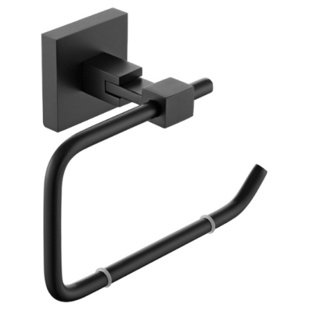 Bristan Square Toilet Roll Holder Brass Black SQ ROLL BLK