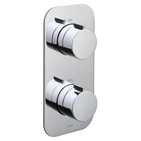 Vado Tablet 2 Outlet Thermostatic Valve All-Flow TAB-148/2-ALT-C/P