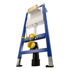 Geberit Alpha01 Square Dual Flush Plate - Brass 115.055.QE.1