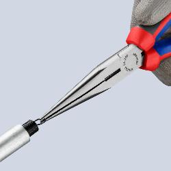 Knipex Snipe Nose Side Cutting Pliers with Comfort Handles Black Atramentized 200mm 26 12 200