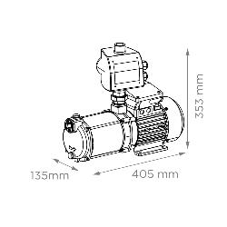 Saniflo SaniMHP 4-40 PC3 Multi-stage Centrifugal Pump 70007