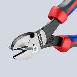 Knipex High Leverage Diagonal Cutter with Comfort Handles Black Atramentized 180mm 74 02 180
