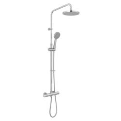 Vado Sirkel Exposed Thermostatic Shower Column with Easy Fit Mounting Brackets AX-SIR-149T-RRK/B-CP