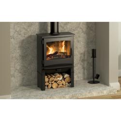 Be Modern Ignite 5 Widescreen Multi Fuel Stove with Log Store 26921 + 162205