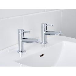 Bristan Mios 1/2 inch Basin Taps Chrome MIO 1/2 C