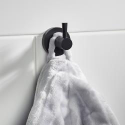 Bristan Round Hook Brass Black RD HOOK BLK