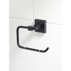 Bristan Square Toilet Roll Holder Brass Black SQ ROLL BLK