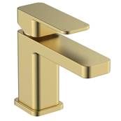Highlife Fife Brushed Brass Cloakroom Basin Mixer and Push Waste 12508R