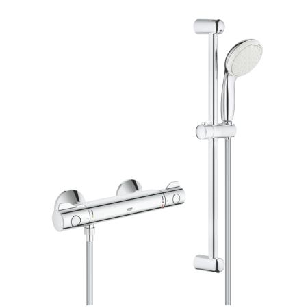 An image of GROHE G800 Thermostatic Mixer Shower Set 34565001