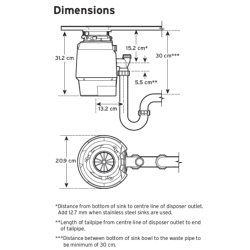 Insinkerator Premium 550 Food Waste Disposal Unit 80373