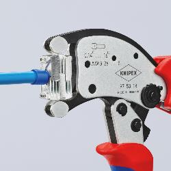 Knipex Twistor16 Self-Adjusting Crimping Pliers for Wire Ferrules Chrome-plated 200mm 97 53 18