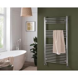 Vogue Combes 1200 x 500mm Curved Ladder Towel Rail - Heating Only (Chrome) MD063 MS12050CP