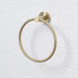 Bristan Round Towel Ring Brushed Brass RD RING BB