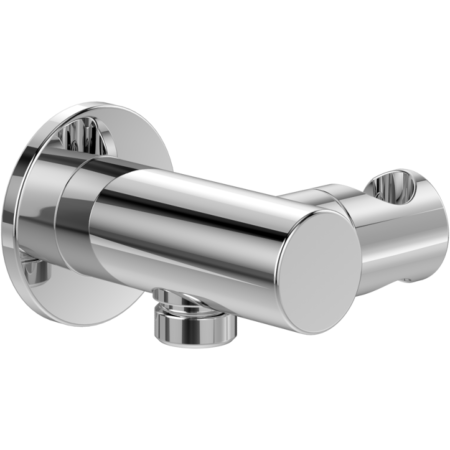 An image of Villeroy & Boch Universal Round Shower Wall Outlet with Handset Holder Chrome TV...