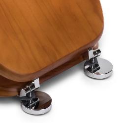 Croydex Davos Flexi-Fix™ Toilet Seat - Antique Pine Effect WL602250H