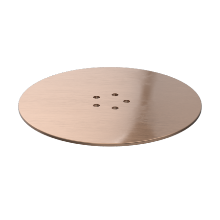 Viva Brushed Copper Metal Shower Trap Dome WTSH90BC