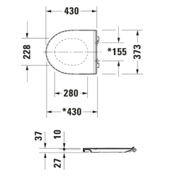 Duravit Toilet Seat White 0020790000