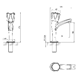 Francis Pegler Polo High Neck Kitchen Tap Pair Chrome 435919