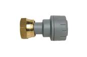 Polypipe PolyPlumb Straight Tap Connector (Brass Connecting Nut) 15mm x 1/2” PB715