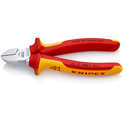 An image of Knipex Diagonal Cutter Insulated Multi-component Grips Vde Chrome-plated 160mm 7...