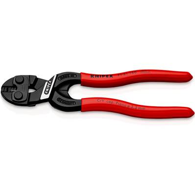 An image of Knipex Cobolt S Compact Bolt Cutters Plastic Coated Black Atramentized 160mm 71 ...