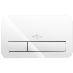 Villeroy & Boch ViConnect Dual Flush Plate Glass Glossy White 922400RE