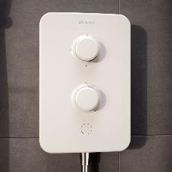 Aqualisa E2 APL Electric Shower with 3 Mode Handset 9.5kW Multifit in White E2W95