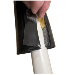 DiversiTech Pre Slit Insulation 1m x 22mm IDx19mm Wall PVC Coated Slit & Seal FH-I-1000-22-SLIT