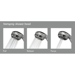 Aqualisa Fixed Shower Head Kits Varispray White 99.50.20