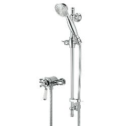 Bristan Regency Thermostatic Surface Mounted Shower Valve with Adjustable Riser Chrome R2 SHXAR C
