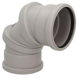 Davant 90Ø Adjustable Bend 110mm L/Grey Pfit SPLG0020