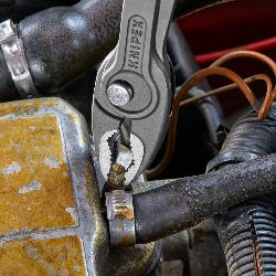 Knipex TwinGrip Front & Side Gripping Pliers with Comfort Handles Grey Atramentized 200mm 82 02 200