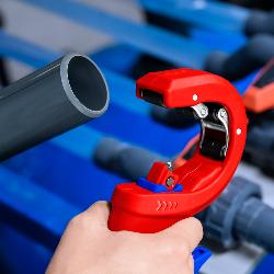 Knipex DPT50 Pipe Cutter for Thick-walled Plastic Pipes 90 23 02 BK