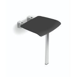 HIB Shower Seat with Support Leg Dark Grey ACSSDAG01