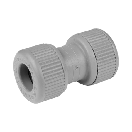 Davant Grey Straight Coupler 15mm KPSC15