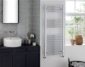 Vogue Axis 1400 x 500mm Straight Ladder Towel Rail - Heating Only (Chrome) MD062 MS14050CP