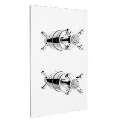 Bristan 1901 Recessed Thermostatic Dual Control Chrome Shower Valve Chrome N2 SHCVO C