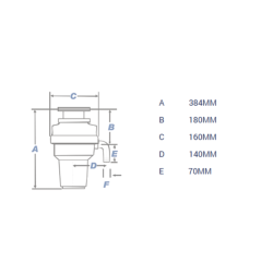 Waste Maid Elite S-Series S-699 Standard Food Waste Disposal