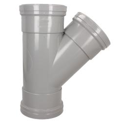 Davant 135Ø TS Branch 110mm Light Grey Pushfit SPLG0013