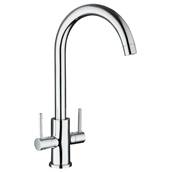 Highlife Jackton Twin Lever Sink Mixer Chrome 12131