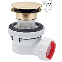 Wirquin Nano 6.7 Quick Clac All-in-One Basin Waste & Trap Brushed Brass 30120776