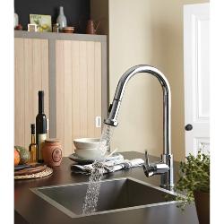 Bristan Apricot Professional Kitchen Sink Mixer Tap with Pull Out Hose and Spray APR PULLSNK C