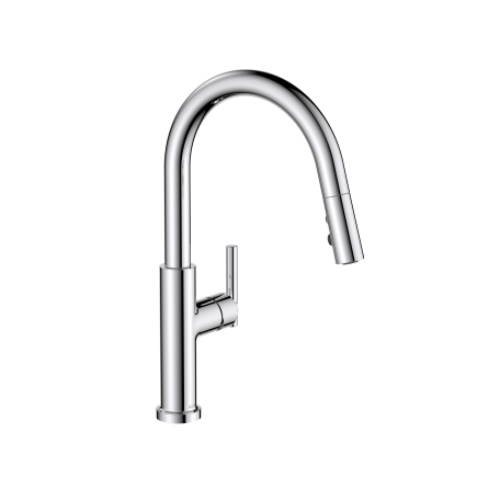 An image of Bristan Jule Sink Mixer with pull-out extending hose and Eco Start Ju Pullsnk C