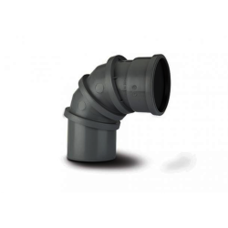 Polypipe Adjustable Bend (Ring Seal/Spigot) 4in/110mm. 0-90° Polypropylene SAB90B