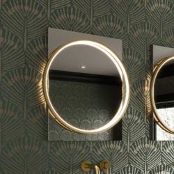 HIB Solas 50 LED Illuminated Mirror (Brushed Brass Frame) 79530500