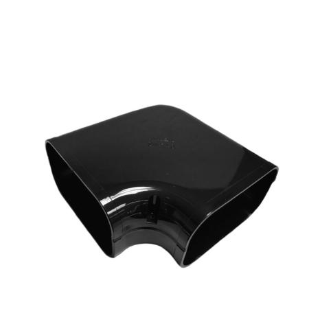 Diversitech Black 140mm External ASHP Trunking 90 Degree Flat Bend 90mm x 140mm TR-FB-140-B