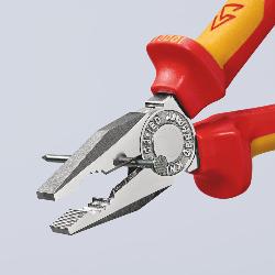 Knipex Combination Pliers Multi-component Grips VDE Chrome-plated 180mm 03 06 180