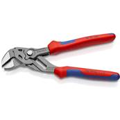Knipex Pliers Wrench Multi-component Handles Grey Atramentized 180mm 86 02 180